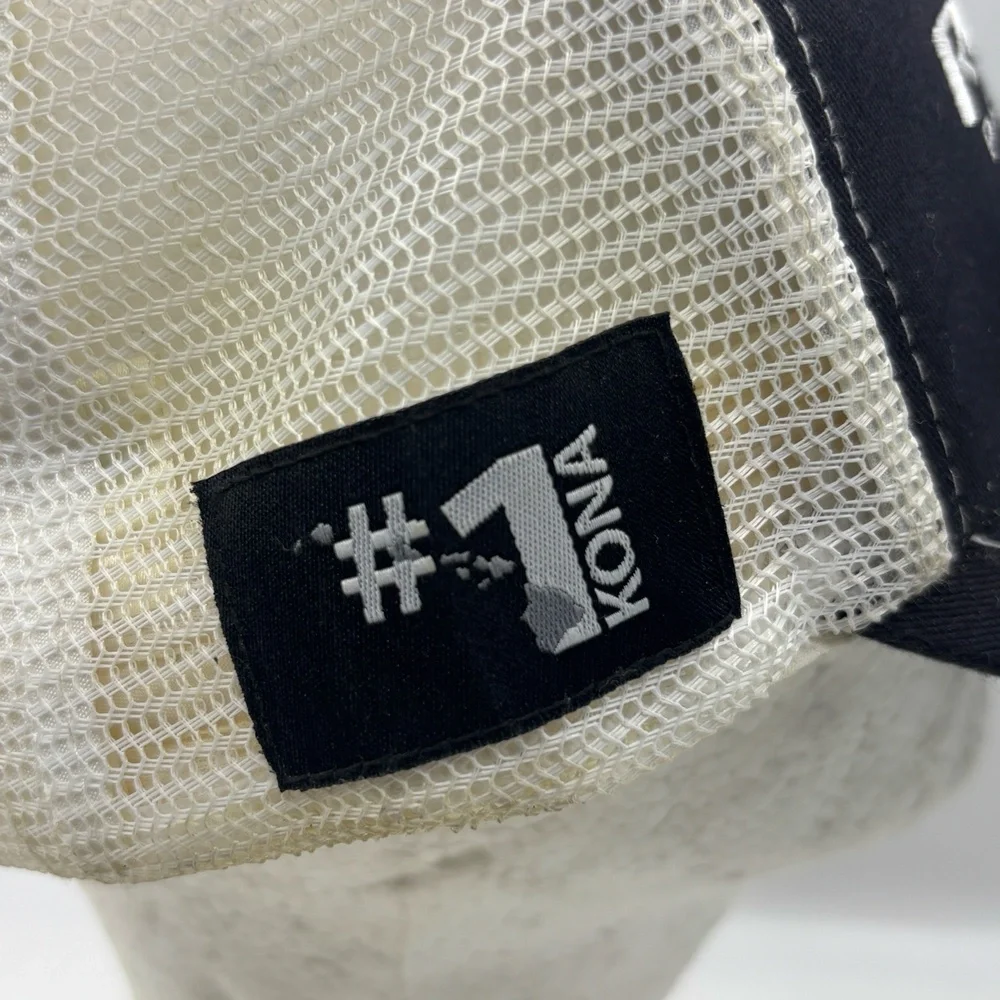 Rudy Project #1 Kona Trucker Hat Black White Mesh Snapback Cap
